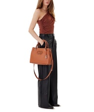 GUESS CALEBRA Bolso de hombro COGNAC - Bolsos Mujer - 6
