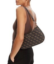 GUESS NOELLE 2 Bolso de hombro con logotipo 4G marrón - Bolsos Mujer - 4