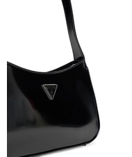 GUESS ARNELA Bolso de hombro brillante NEGRO - Bolsos Mujer - 4