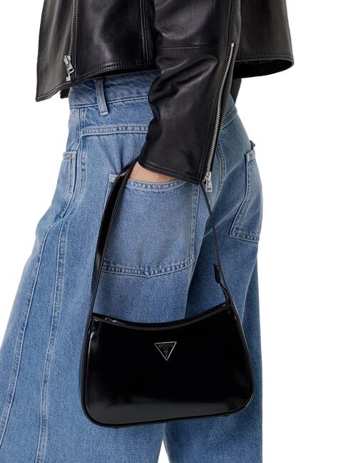 ARNELA Bolso de hombro brillante NEGRO - Bolsos Mujer