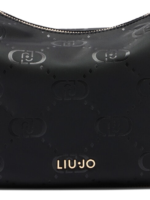 KALISKA Bolso hobo mediano de nailon NEGRO - Bolsos Mujer