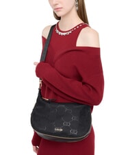 LIUJO KALISKA Bolso hobo mediano de nailon NEGRO - Bolsos Mujer - 7