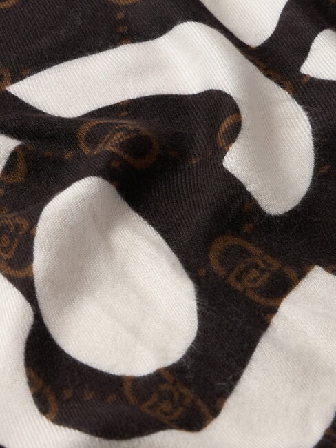 LOGO Estola con logo floral NEGRO - Bufandas