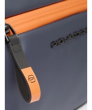 PIQUADRO CORNER SPECIALE GOMMATO Estuche de belleza repelente al agua azul - Neceser - 3