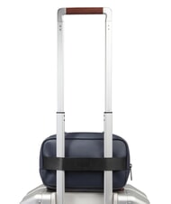 PIQUADRO CORNER SPECIALE GOMMATO Estuche de belleza repelente al agua azul - Neceser - 5