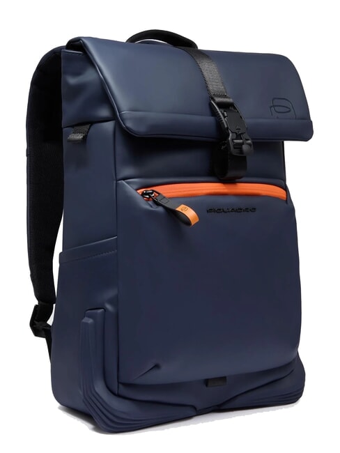 CORNER SPECIALE GOMMATO Mochila para portátil con tapa enrollable azul - Mochilas para portátil