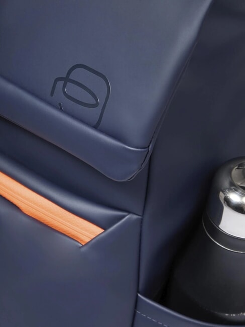 CORNER SPECIALE GOMMATO Mochila para portátil con tapa enrollable azul - Mochilas para portátil