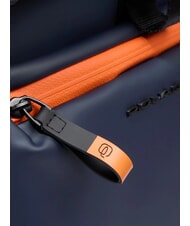 PIQUADRO CORNER SPECIALE GOMMATO Mochila para portátil con tapa enrollable azul - Mochilas para portátil - 4