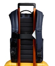 PIQUADRO CORNER SPECIALE GOMMATO Mochila para portátil con tapa enrollable azul - Mochilas para portátil - 5