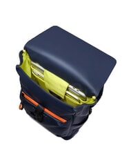 PIQUADRO CORNER SPECIALE GOMMATO Mochila para portátil con tapa enrollable azul - Mochilas para portátil - 6