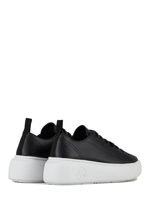 SUPER ACTION Zapatillas de piel con plataforma Negro / negro - Zapatos Mujer