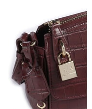 ARMANI EXCHANGE JANE CROCO Bolso de hombro con estampado de cocodrilo ranura - Bolsos Mujer - 3