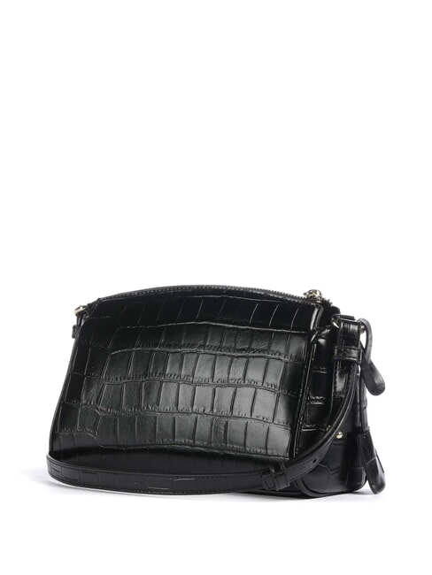 JANE CROCO Bolso de hombro con estampado de cocodrilo negro - Bolsos Mujer