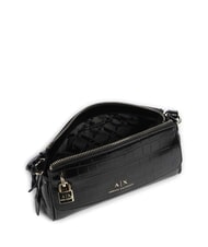 ARMANI EXCHANGE JANE CROCO Bolso de hombro con estampado de cocodrilo negro - Bolsos Mujer - 4