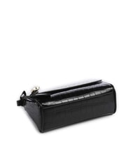 ARMANI EXCHANGE JANE CROCO Bolso de hombro con estampado de cocodrilo negro - Bolsos Mujer - 5