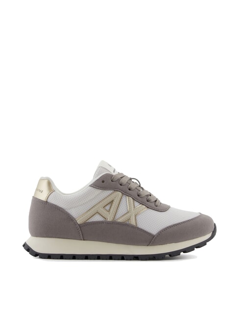 DROP MICROSUEDE Zapatillas con logo lateral lubina marr&oacute;n + blanco roto - Zapatos Mujer