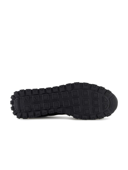 DROP MICROSUEDE Zapatillas con logotipo en contraste negro + blanquecino - Zapatos Hombre
