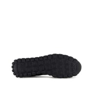 ARMANI EXCHANGE DROP MICROSUEDE Zapatillas con logotipo en contraste negro + blanquecino - Zapatos Hombre - 6