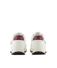 ARMANI EXCHANGE DROP MICROSUEDE Zapatillas con logotipo en contraste blanco roto + azul marino intenso + granate - Zapatos Hombre - 5