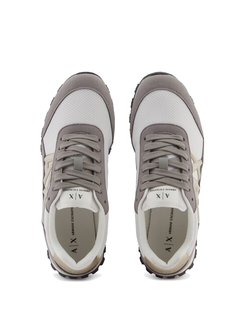 DROP MICROSUEDE Zapatillas con logo lateral lubina marr&oacute;n + blanco roto - Zapatos Mujer