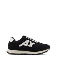 ARMANI EXCHANGE DROP MICROSUEDE Zapatillas con logotipo en contraste - Zapatos Hombre