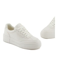 ARMANI EXCHANGE KURT MINI-TUMBLED Zapatillas con suela alta blanquecino - Zapatos Mujer - 4