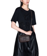 ARMANI EXCHANGE SUSIE SOFT Mini bolso de hombro chocolate caliente - Bolsos Mujer - 5