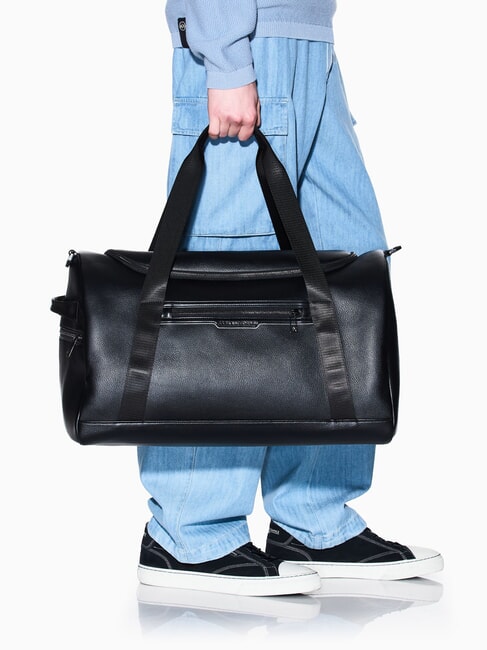 CEDRIC Bolsa de lona grande con correa para el hombro negro/negro - Bolsas de viaje