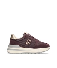 LIUJO AMAZING 25 Zapatillas de ante y malla carmesí/dorado claro - Zapatos Mujer - 3