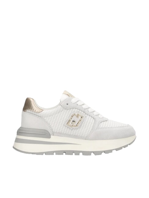 AMAZING 25 Zapatillas de ante y malla blanco roto/dorado claro - Zapatos Mujer