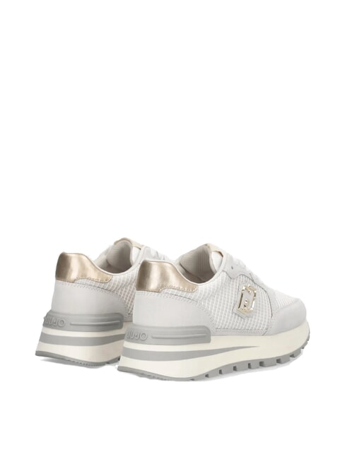 AMAZING 25 Zapatillas de ante y malla blanco roto/dorado claro - Zapatos Mujer