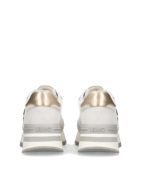 AMAZING 25 Zapatillas de ante y malla blanco roto/dorado claro - Zapatos Mujer