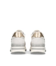 LIUJO AMAZING 25 Zapatillas de ante y malla blanco roto/dorado claro - Zapatos Mujer - 7
