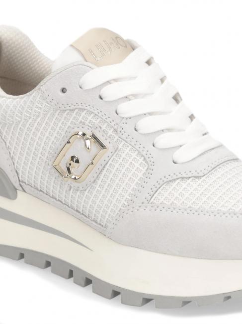 AMAZING 25 Zapatillas de ante y malla blanco roto/dorado claro - Zapatos Mujer