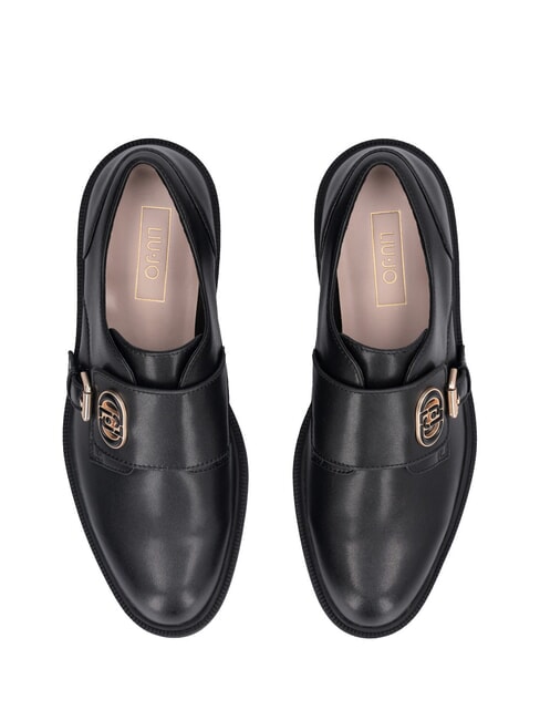 LONDON 01 Zapatos de piel con hebilla negro - Zapatos Mujer