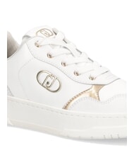 LIUJO ME 03 Zapatillas de piel con logo blanco - Zapatos Mujer - 5