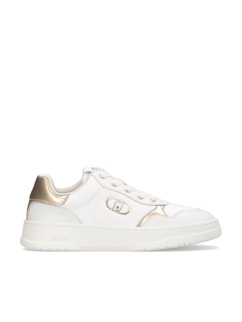 ME 03 Zapatillas de piel con logo blanco - Zapatos Mujer