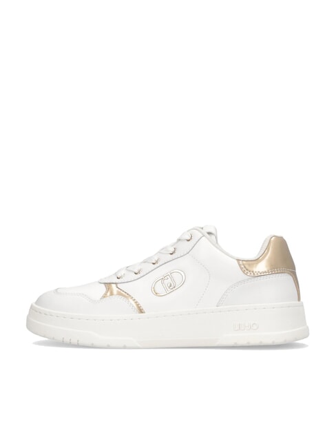 ME 03 Zapatillas de piel con logo blanco - Zapatos Mujer
