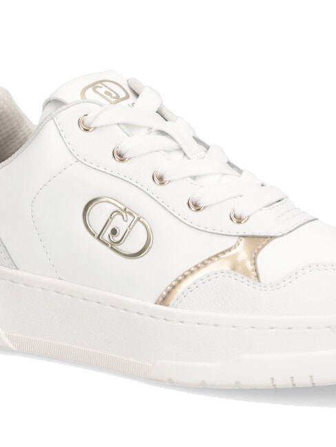 ME 03 Zapatillas de piel con logo blanco - Zapatos Mujer