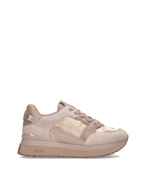 MAXI WONDER 91 Zapatillas de plataforma con inserciones de charol neutral - Zapatos Mujer