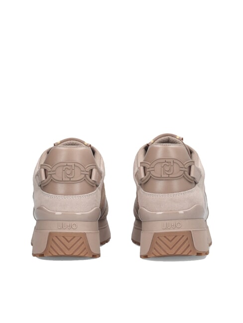 MAXI WONDER 91 Zapatillas de plataforma con inserciones de charol neutral - Zapatos Mujer