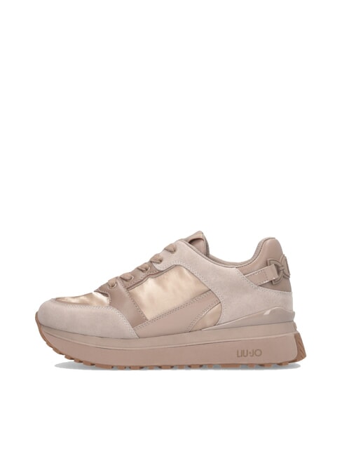 MAXI WONDER 91 Zapatillas de plataforma con inserciones de charol neutral - Zapatos Mujer