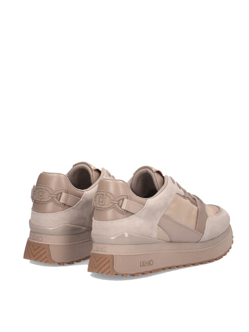 MAXI WONDER 91 Zapatillas de plataforma con inserciones de charol neutral - Zapatos Mujer