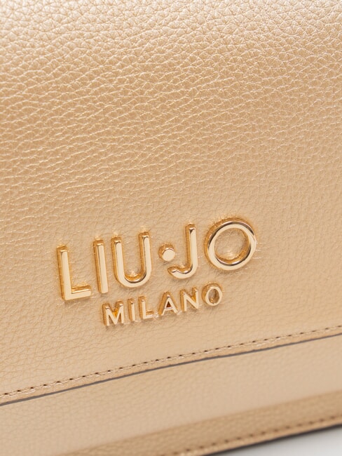 CALIWEN Bolso bandolera pequeño con solapa Luz de oro - Bolsos Mujer