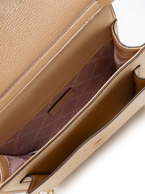 CALIWEN Bolso bandolera pequeño con solapa Luz de oro - Bolsos Mujer