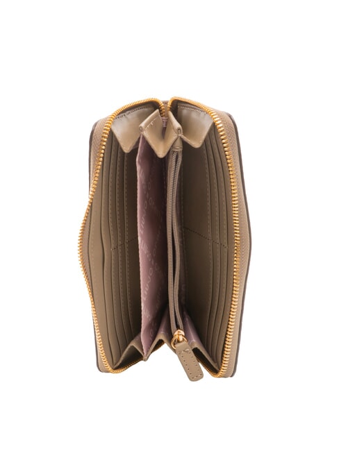 CALIWEN Cartera grande con cremallera gris topo del desierto - Carteras Mujer