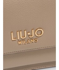 LIUJO CALIWEN Bolso bandolera pequeño con solapa gris topo del desierto - Bolsos Mujer - 3