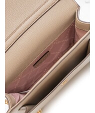 LIUJO CALIWEN Bolso bandolera pequeño con solapa gris topo del desierto - Bolsos Mujer - 5