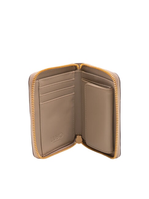 CALIWEN Cartera mediana con cremallera gris topo del desierto - Carteras Mujer