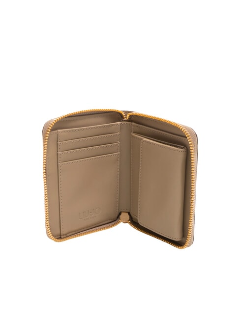 CALIWEN Cartera mediana con cremallera gris topo del desierto - Carteras Mujer